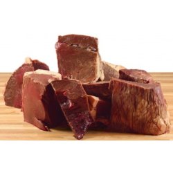 Naturfoder 100% Oksehjerter i store stykker 2000 gr. 