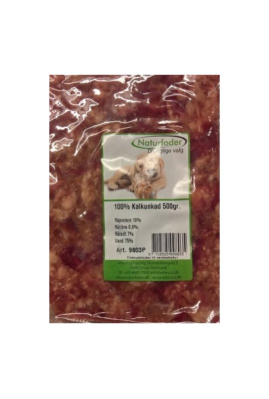 Naturfoder 100% Kalkunkd 500 gr.
