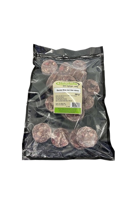 Naturfoder Gourmet menu med vildtmix medaljoner 800 gr