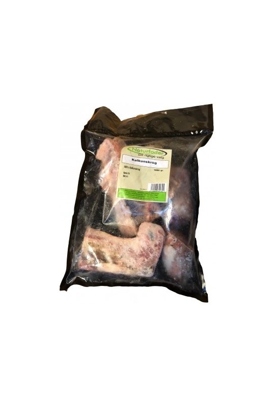 Naturfoder 100% Kalkunskrog 1000 gr. 