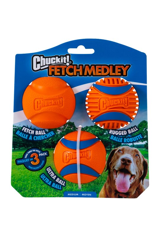 Chuckit Fetch medley gen 3 M. 3-pk