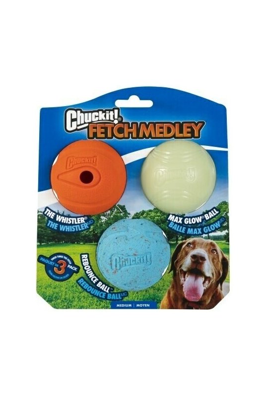 Chuckit Fetch Medley (3 bolde i en)