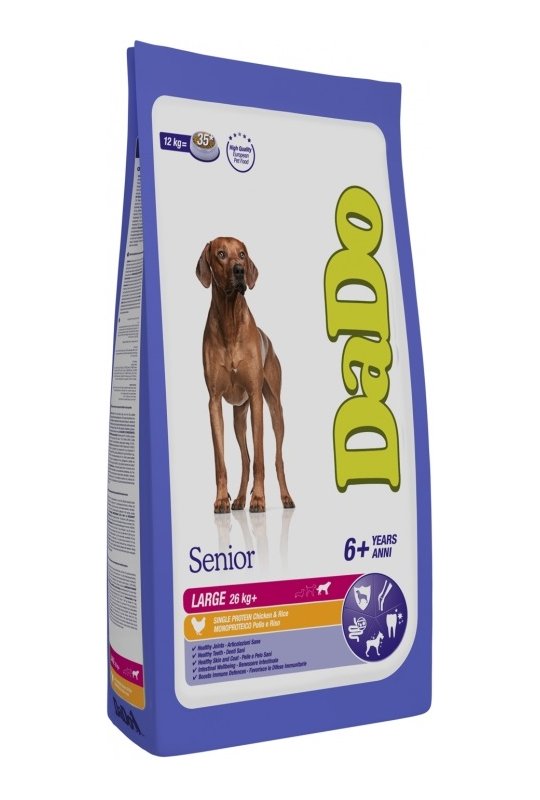 Dado Senior Large kylling &amp; Ris 12 kg
