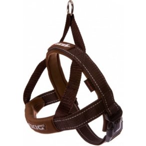 EzyDog Quick Fit Harness brun