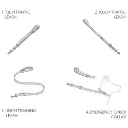 EzyDog Vario 4 Multi-Funktions Line 72/185 cm Candy