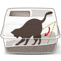 Salto kattetoilet - indgang i top