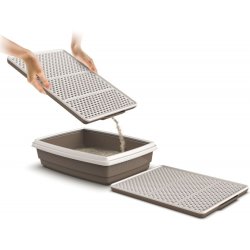 Grusmtte til kattebakke med si