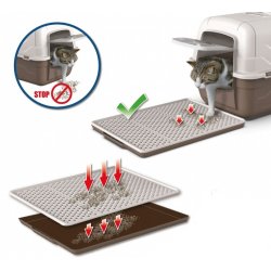 Grusmtte til kattebakke med si