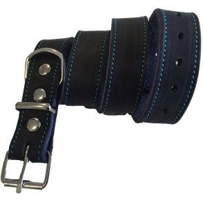 Whesco Soft lderhalsbnd ekstra bred bl 