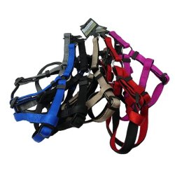 Whesco Soft nylon sele med ls 15 mm x 30-50 cm