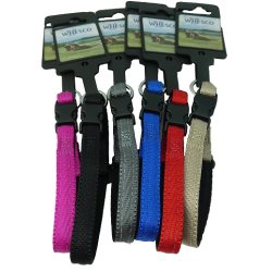 Whesco soft nylon halsbnd uden ls 10 mm x 20-30 cm