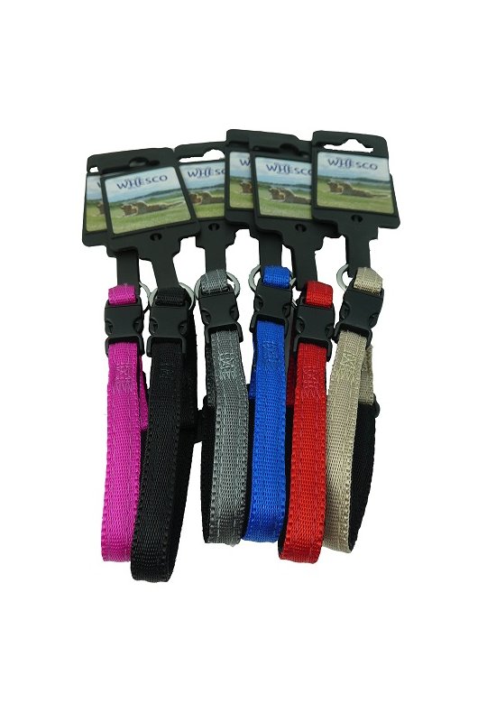 Whesco soft nylon halsbnd uden ls 10 mm x 20-30 cm