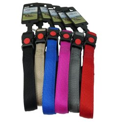 Whesco Soft nylon halsbnd med ls 20 mm x 30-45 cm