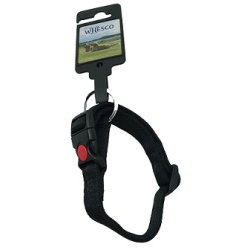 Whesco soft nylon halsbnd med ls 15 mm x 25-35 cm