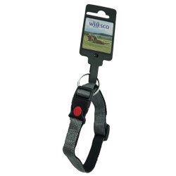 Whesco soft nylon halsbnd med ls 15 mm x 25-35 cm