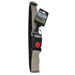 Whesco Soft nylon halsbnd med ls 25 mm x 50-65 cm