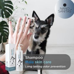 Nano Shampoo Hudpleje til hanhunde 250 ml