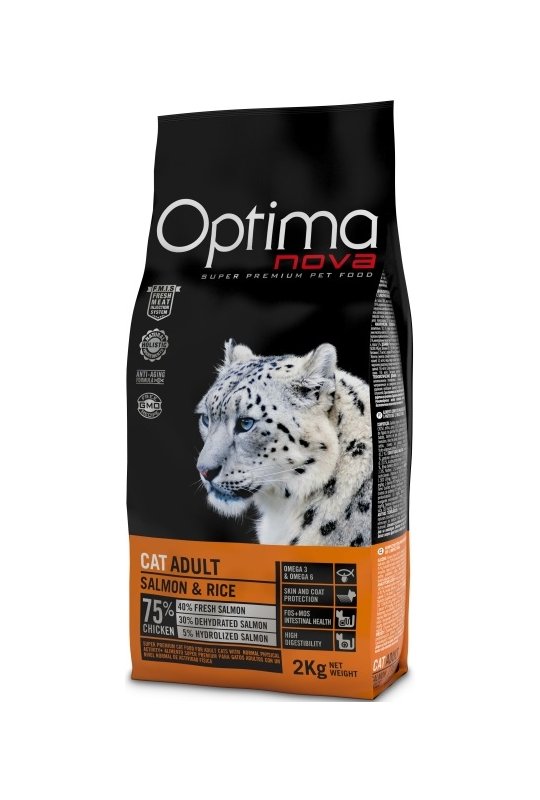 Optima Nova kat Adult med laks og ris