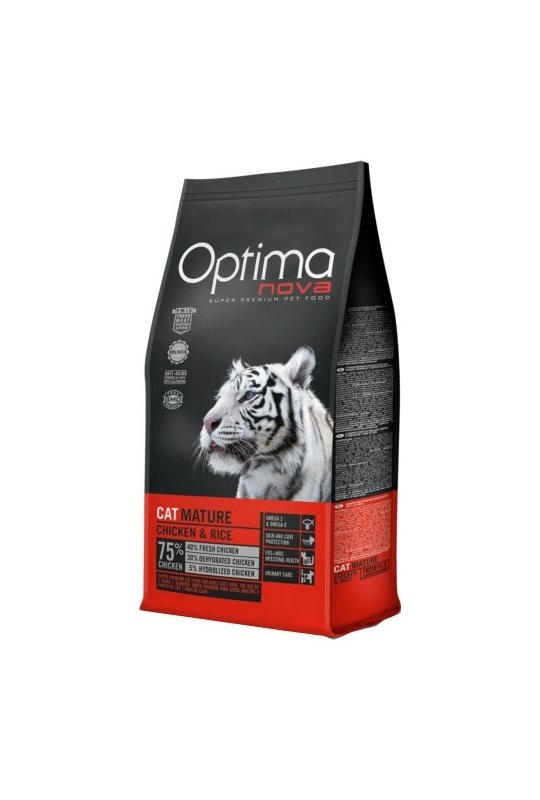 Optima Nova kat Mature med kylling og ris 2 kg