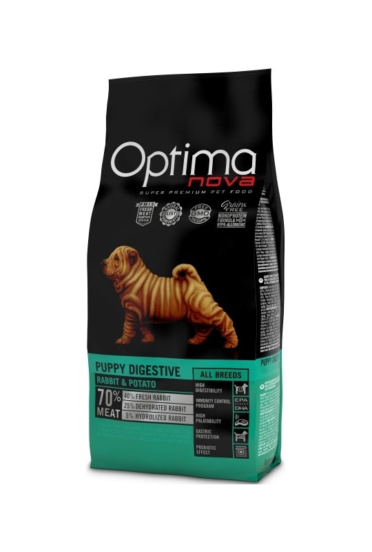 Optima Nova Puppy Digestive med kanin GF