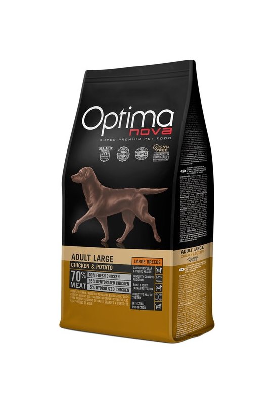 Optima Nova Adult Large med kylling GF 12 kg