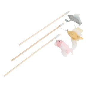 Whesco 3 stk Ass. Fiskestnger i tr 