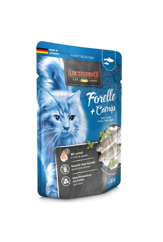 Leonardo Pouches rred/catnip 85 gr. 