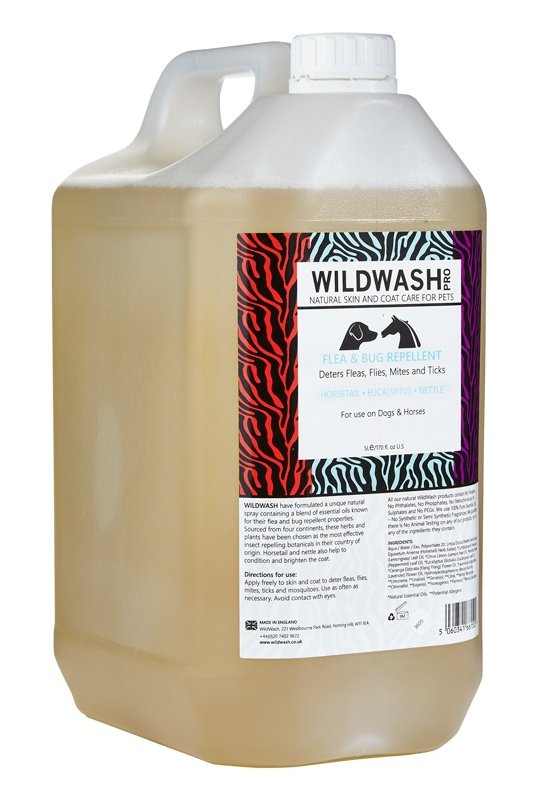 WildWash shampoo Pro Flea &amp; Bug repellent 5 l