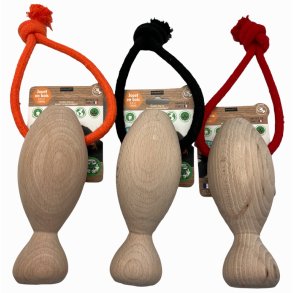 Wouapy Flydende trkegle med reb 