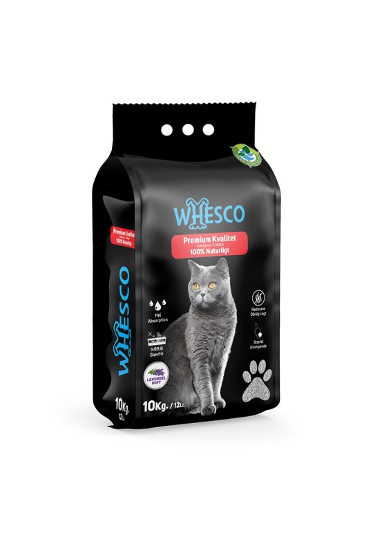 Whesco Premium kattegrus Lavendel 10 kg