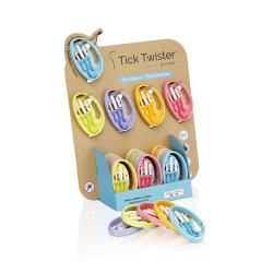 Tick Twister Flttang Diplay Inkl. 20 Clipbox I 5 Farver