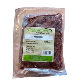 Naturfoder Oksemix 1000 gr. 