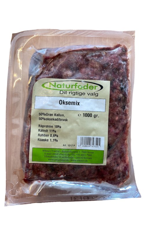 Naturfoder Oksemix 1000 gr. 