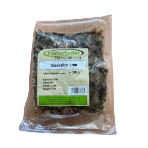 Naturfoder 100% Gr�n Oksekallun 500 gr.