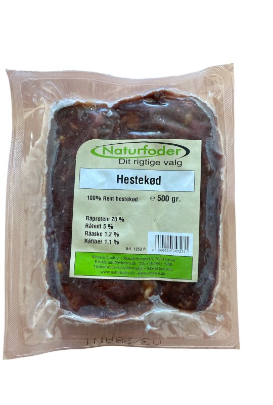 Naturfoder 100% Hestek�d 500 gr. 