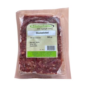 Naturfoder 100% Oksek�bek�d 500 gr. 