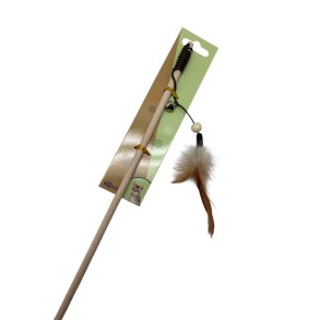 Whesco Fiskestang i tr m. fjer 