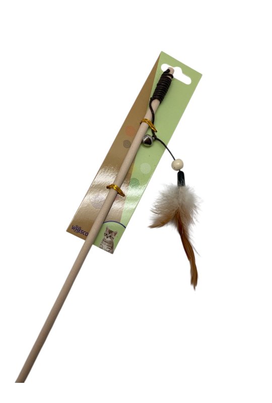 Whesco Fiskestang i tr m. fjer 