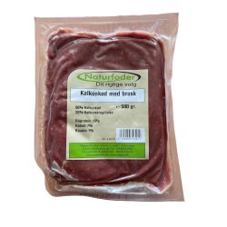 Naturfoder Kalkunk�d m/brusk 500 gr.