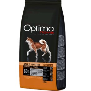 Optima Nova Adult Sensitive med laks GF 12 kg 