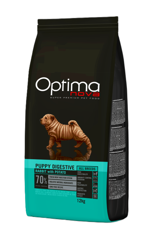 Optima Nova Puppy Digestive med kanin GF 12,0 kg