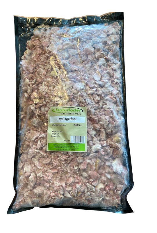 Naturfoder 100% Kyllingekr�ser 2000 gr. 