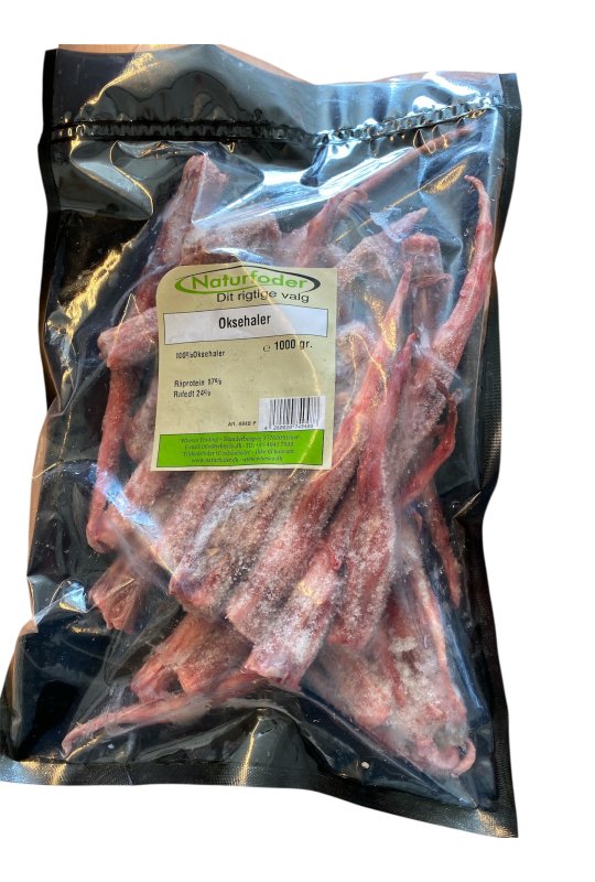 Naturfoder 100% Oksehaler 1000 gr. 