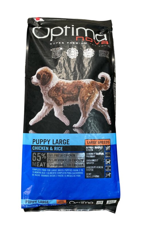 Optima Nova Puppy Large Kylling med ris 12,0 kg