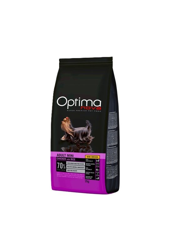 Optima Nova Adult Mini kylling og ris 2 kg