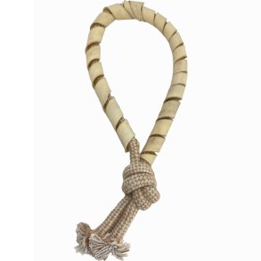 Whesco Jute reb ca 40cm omviklet med oksehud 