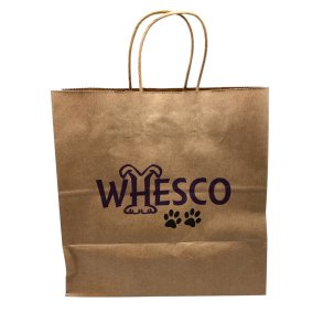 Whesco papir pose med h�ndtag 