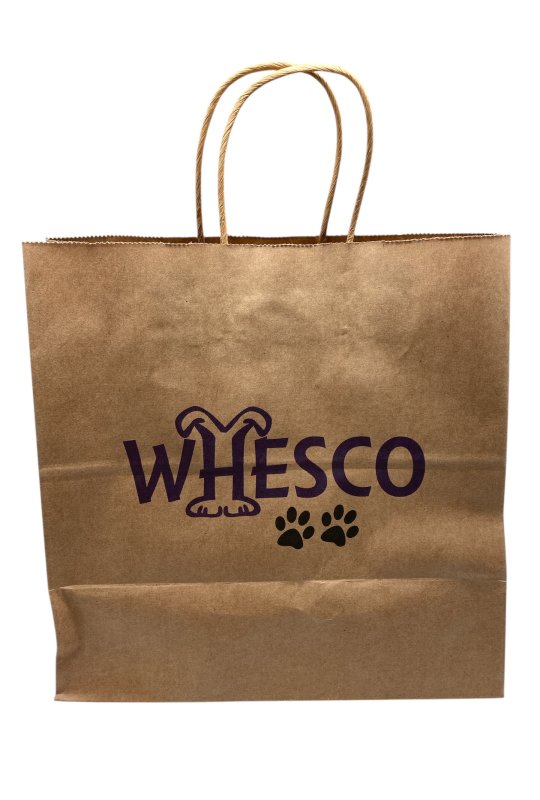 Whesco papir pose med h�ndtag 