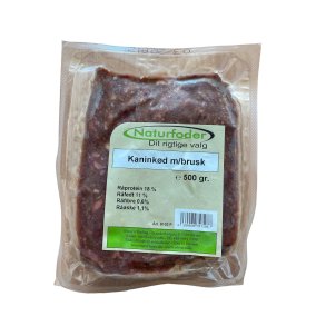 Naturfoder 100% Kanink�d m/brusk 500 gr. 