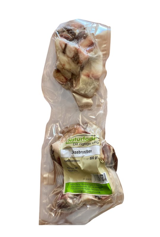 Naturfoder 100% Oksebrystben 800 gr. 